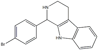 1-(4-bromophenyl)-2,3,4,9-tetrahydro-1H-beta-carboline Struktur