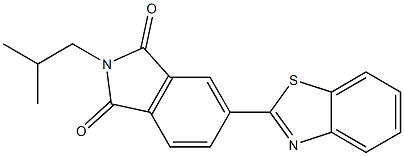 5-(1,3-benzothiazol-2-yl)-2-isobutyl-1H-isoindole-1,3(2H)-dione Struktur