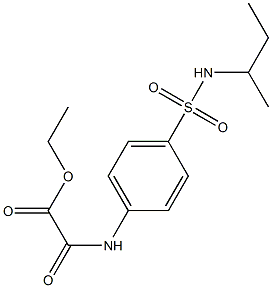 ethyl {4-[(sec-butylamino)sulfonyl]anilino}(oxo)acetate Struktur