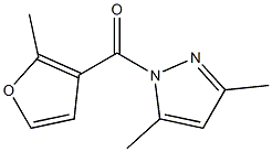 (3,5-dimethyl-1H-pyrazol-1-yl)(2-methyl-3-furyl)methanone Struktur