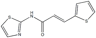 (E)-N-(1,3-thiazol-2-yl)-3-(2-thienyl)-2-propenamide Struktur