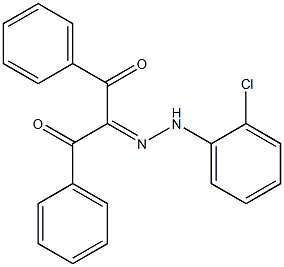 1,3-diphenyl-1,2,3-propanetrione 2-[N-(2-chlorophenyl)hydrazone] Struktur