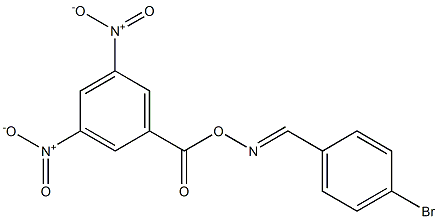 N-[(E)-(4-bromophenyl)methylidene]-N-[(3,5-dinitrobenzoyl)oxy]amine Struktur