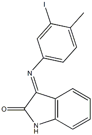 3-[(3-iodo-4-methylphenyl)imino]-1H-indol-2-one Struktur