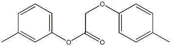 3-methylphenyl 2-(4-methylphenoxy)acetate Struktur