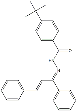 4-(tert-butyl)-N'-[(Z,2E)-1,3-diphenyl-2-propenylidene]benzohydrazide Struktur