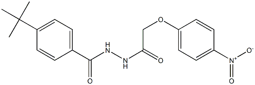 4-(tert-butyl)-N'-[2-(4-nitrophenoxy)acetyl]benzohydrazide Struktur