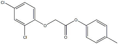 4-methylphenyl 2-(2,4-dichlorophenoxy)acetate Struktur