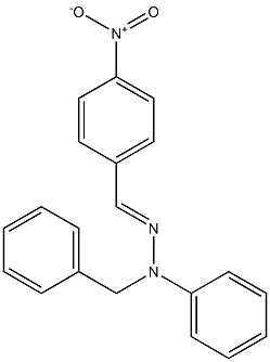 4-nitrobenzaldehyde N-benzyl-N-phenylhydrazone Struktur