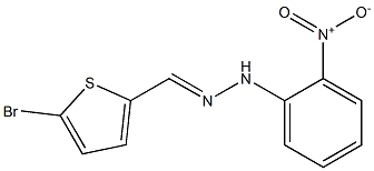 5-bromo-2-thiophenecarbaldehyde N-(2-nitrophenyl)hydrazone Struktur