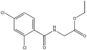 ethyl 2-[(2,4-dichlorobenzoyl)amino]acetate Struktur