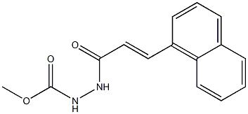 methyl 2-[(E)-3-(1-naphthyl)-2-propenoyl]-1-hydrazinecarboxylate Struktur