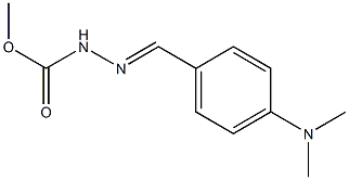 methyl 2-{(E)-[4-(dimethylamino)phenyl]methylidene}-1-hydrazinecarboxylate Struktur