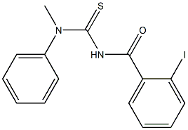 N'-(2-iodobenzoyl)-N-methyl-N-phenylthiourea Struktur