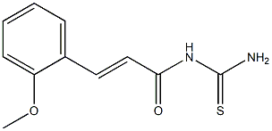 N-[(E)-3-(2-methoxyphenyl)-2-propenoyl]thiourea Struktur