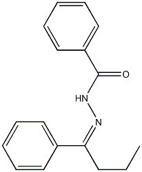 N'-[(Z)-1-phenylbutylidene]benzohydrazide Struktur