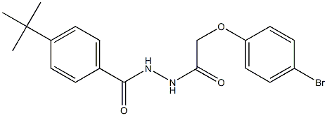 N'-[2-(4-bromophenoxy)acetyl]-4-(tert-butyl)benzohydrazide Struktur