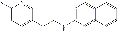 N-[2-(6-methyl-3-pyridinyl)ethyl]-N-(2-naphthyl)amine Struktur