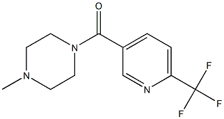 (4-methylpiperazino)[6-(trifluoromethyl)-3-pyridinyl]methanone Struktur