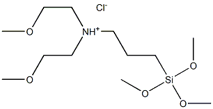 BIS(METHOXYETHYL)-3-TRIMETHOXYSILYLPROPYLAMMONIUM CHLORIDE,60% IN METHANOL Struktur