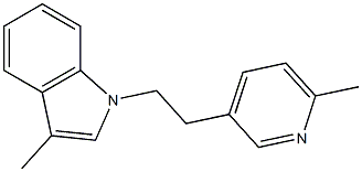 3-Methyl-1-[2-(6-methylpyridin-3-yl)ethyl]-1H-indole Struktur