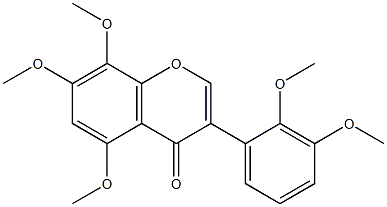 2',3',5,7,8-Pentamethoxyisoflavone Struktur