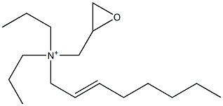 Dipropyl(2-octenyl)glycidylaminium Struktur