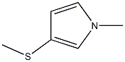 1-Methyl-3-(methylthio)-1H-pyrrole Struktur