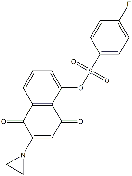 2-(1-Aziridinyl)-5-(4-fluorophenylsulfonyloxy)-1,4-naphthoquinone Struktur