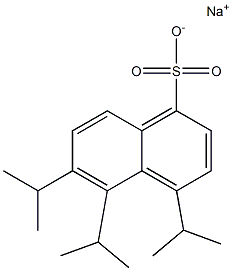 4,5,6-Triisopropyl-1-naphthalenesulfonic acid sodium salt Struktur