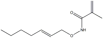 N-(2-Heptenyloxy)methacrylamide Struktur