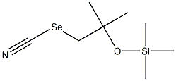 2-Methyl-2-trimethylsiloxypropyl selenocyanate Struktur