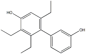 2,3,6-Triethyl-1,1'-biphenyl-3',4-diol Struktur