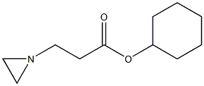 1-Aziridinepropionic acid cyclohexyl ester Struktur