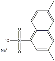 3,6-Dimethyl-1-naphthalenesulfonic acid sodium salt Struktur