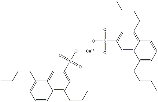 Bis(4,8-dibutyl-2-naphthalenesulfonic acid)calcium salt Struktur