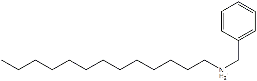 Tridecylbenzylaminium Struktur