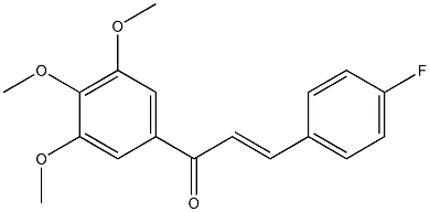 4-Fluoro-3',4',5'-trimethoxy-trans-chalcone Struktur