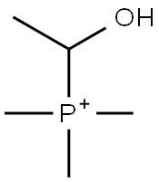 (1-Hydroxyethyl)trimethylphosphonium Struktur