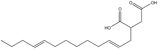 (2,9-Tridecadienyl)succinic acid Struktur