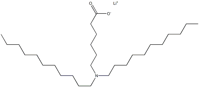 6-(Diundecylamino)hexanoic acid lithium salt Struktur