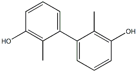 2,2'-Dimethyl-1,1'-biphenyl-3,3'-diol Struktur