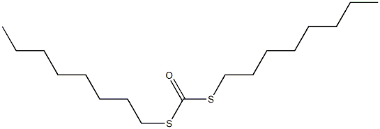 Dithiocarbonic acid S,S-dioctyl ester Struktur