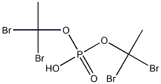 Phosphoric acid hydrogen bis(1,1-dibromoethyl) ester Struktur