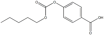 4-(Pentyloxycarbonyloxy)benzoic acid Struktur