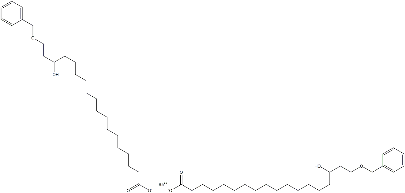 Bis(18-benzyloxy-16-hydroxystearic acid)barium salt Struktur