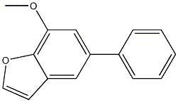 5-Phenyl-7-methoxybenzofuran Struktur