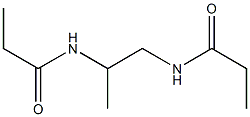 N,N'-(1,2-Propanediyl)bis(propionamide) Struktur