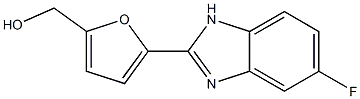 5-Fluoro-2-[5-(hydroxymethyl)furan-2-yl]-1H-benzimidazole Struktur