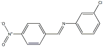 N-(4-Nitrobenzylidene)-3-chloroaniline Struktur